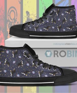 Space Bernese Mountain Dog Canvas High Top Shoes