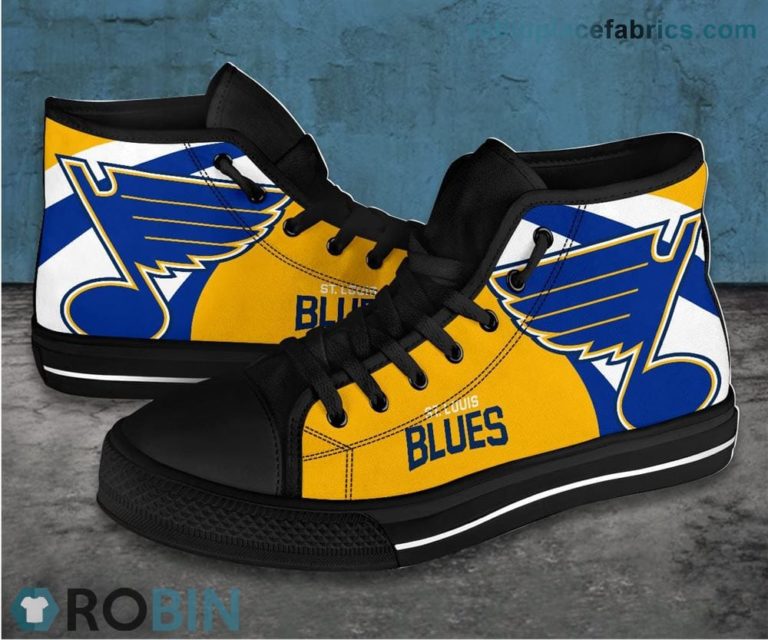 St Louis Blues Canvas Sneaker High Top