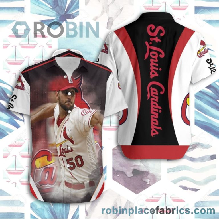 St Louis Cardinals Adam Wainwright 50 Throwing Hawaiian Shirt
