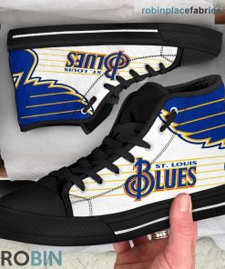 St.Louis Blues Canvas Shoes High Top St.Louis Blues Canvas Shoes High Top