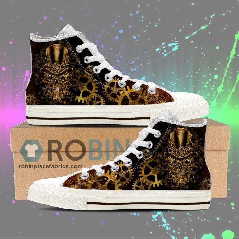Steampunk Canvas High Top Sneaker