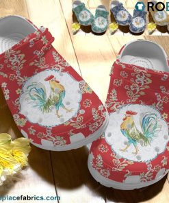 Strong Rooster For Mother Day Chicken Flower Crocs Shoes