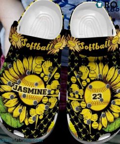 Sunflower Softball Crocs Shoes Sunflower Softball Crocs Shoes