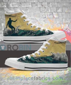 Surfing Canvas High Top Sneaker