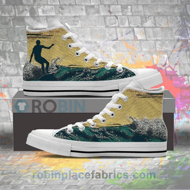Surfing Canvas High Top Sneaker