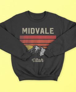 Midvale Utah Retro Vintage City State Usa T-Shirt, Hoodies