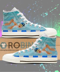 Swimming Canvas High Top Sneaker