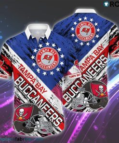 Tampa Bay Buccaneers NFL Hawaiian Shirt Graphic American Flag