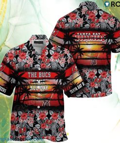 Tampa Bay Buccaneers NFL Summer Hawaiian Shirt Floral Pattern