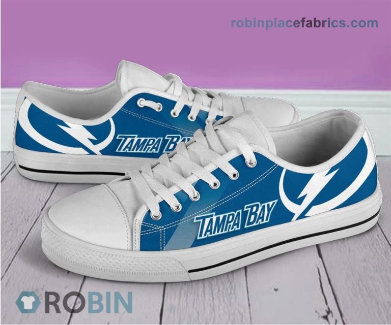 Tampa Bay Lightning Canvas Shoes Low Top