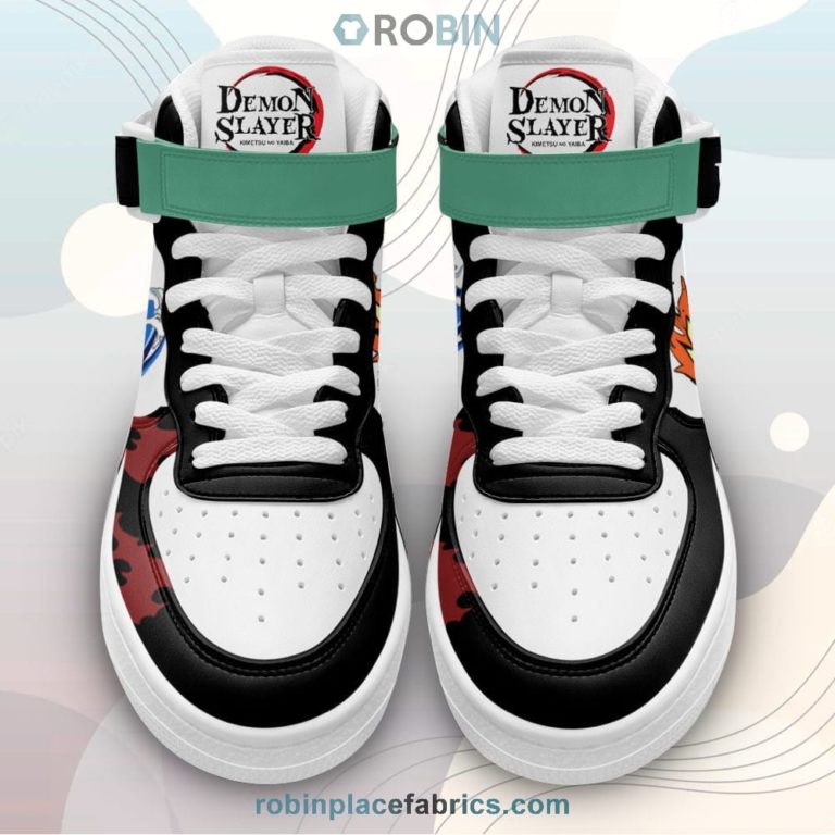Tanjiro Skills Sneakers Air Mid Custom Anime Demon Slayer Shoes