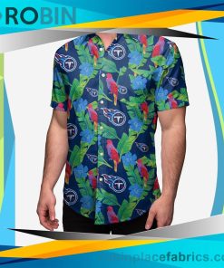 Tennessee Titans Floral Button Up Shirt