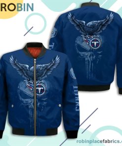 Tennessee Titans NFL Logo Eagle Skull Bomber Jacket