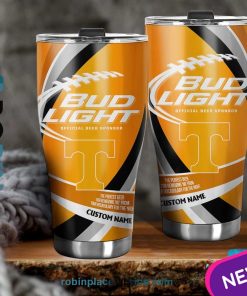 Tennessee Volunteers NCAA Bud Light Beer Custom Name Tumblers Cup