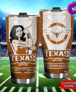 Tennessee Volunteers Wonder Woman Custom Name Stainless Steel Tumblers Cup