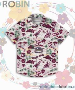 Texas A&m Aggies NCAA Short Sleeve Button Up Shirt