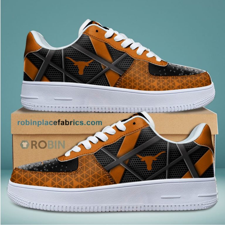 Texas Longhorns NCAA Football Team Air Force 1 NAF Sneakers