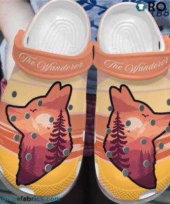 The Wanderer Wolf Lover Crocs Shoes