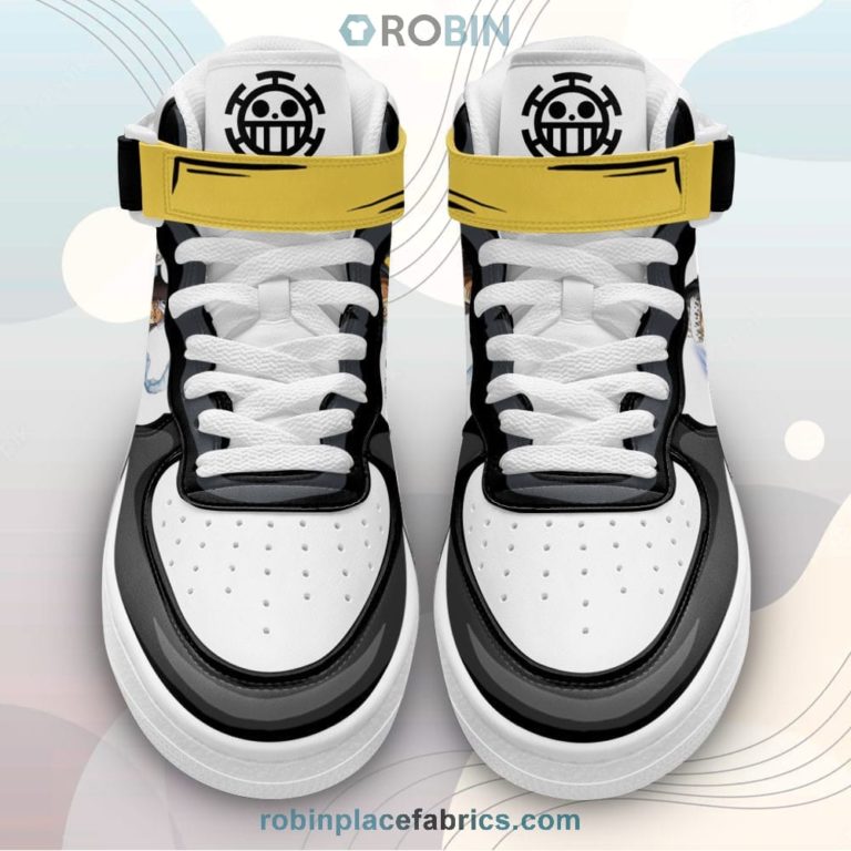 Trafagar Law Sneakers Air Mid Custom One Piece Anime Shoes