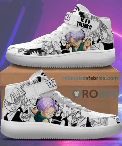 Trunks Kid Sneakers Air Mid Custom Dragon Ball Anime Shoes Trunks Kid Sneakers Air Mid Custom Dragon Ball Anime Shoes