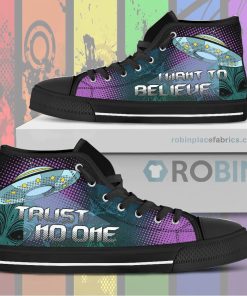 UFO Alien Canvas High Top Sneaker