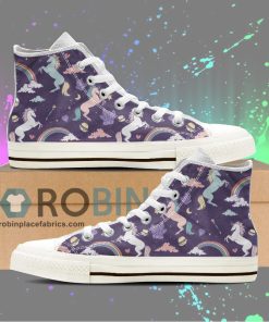 Unicorn Lovers Canvas High Top Shoes