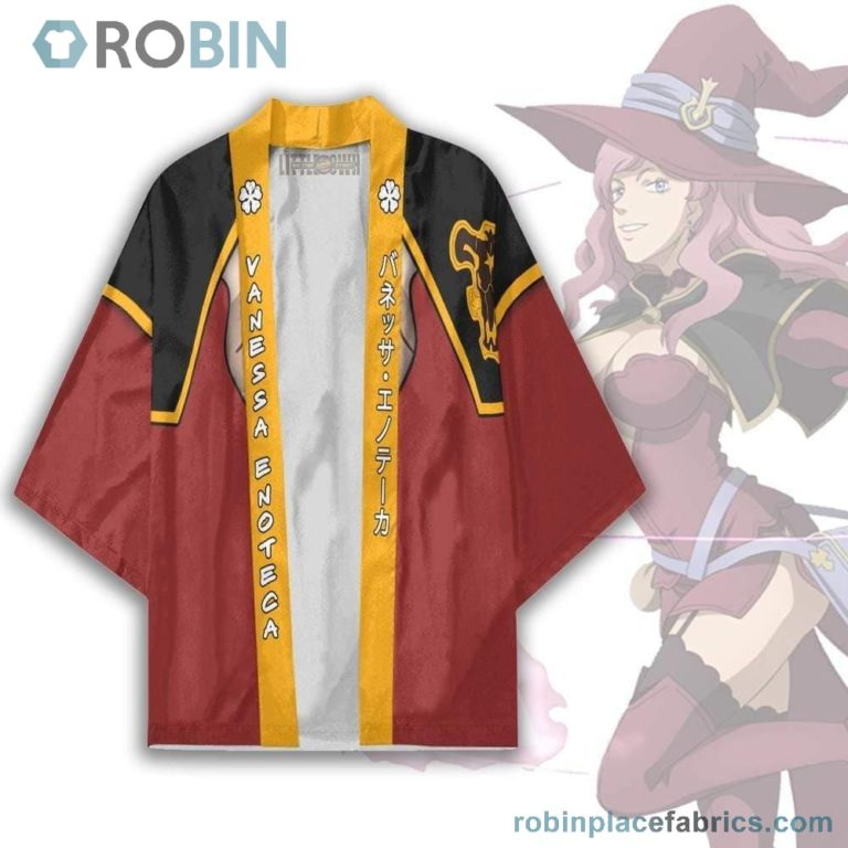 Vanessa Black Clover Kimono Cardigan