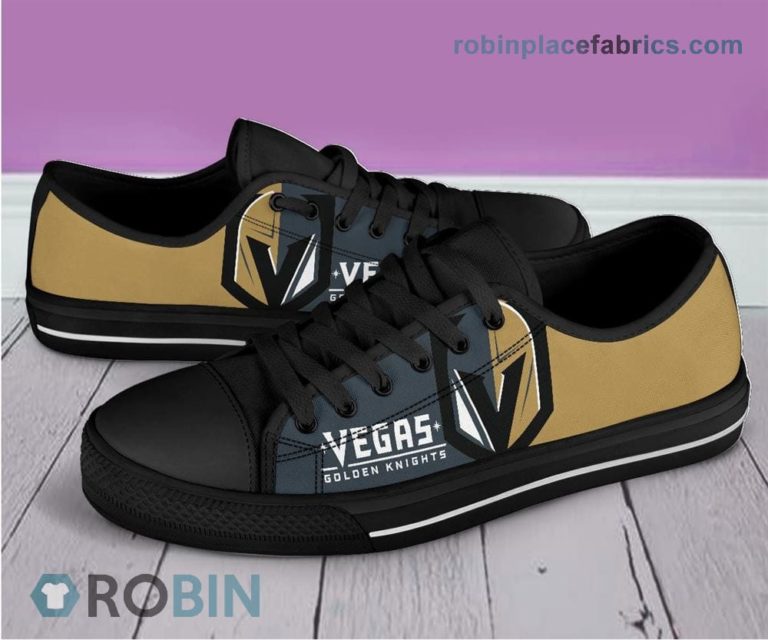Vegas Golden Knights Canvas Shoes Low Top