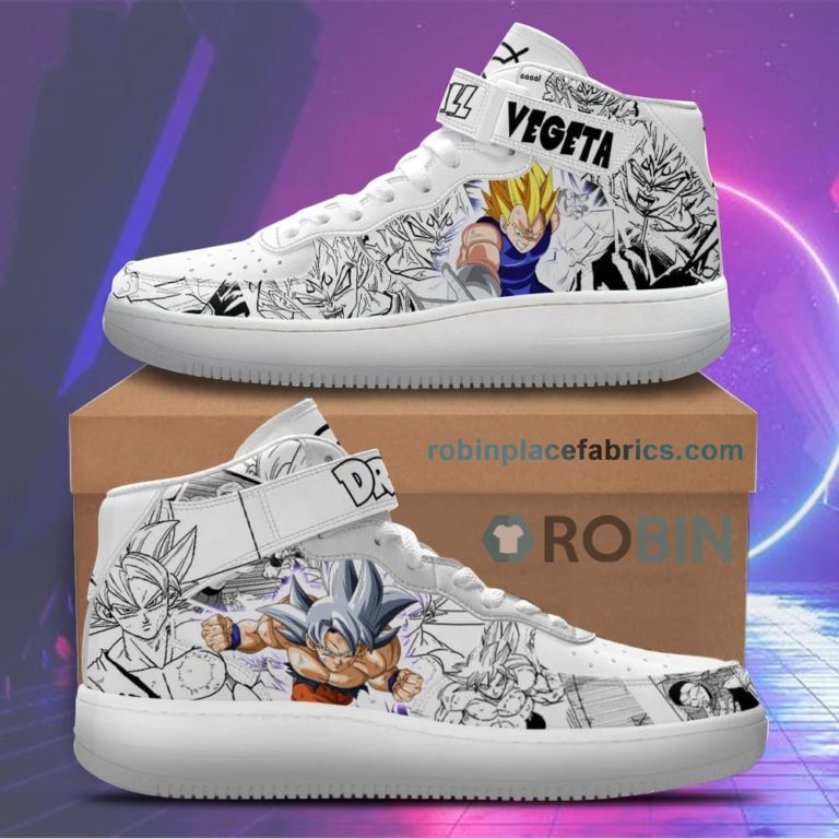 Vegeta Manji Goku Ultra Instinct Sneakers Air Mid Dragon Ball Shoes