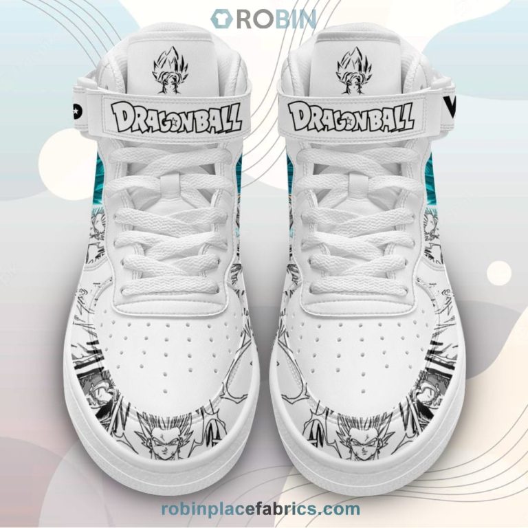 Vegito Blue Sneakers Air Mid Custom Dragon Ball Anime Shoes