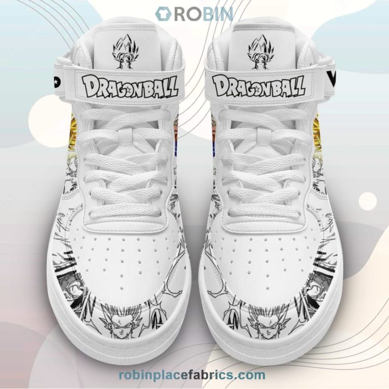 Vegito Yellow Sneakers Air Mid Dragon Ball Anime Shoes