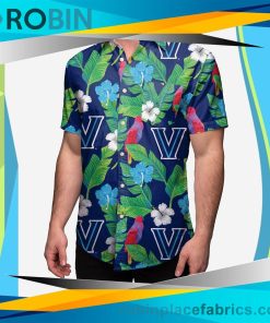 Villanova Wildcats Floral Button Up Shirt Villanova Wildcats Floral Button Up Shirt