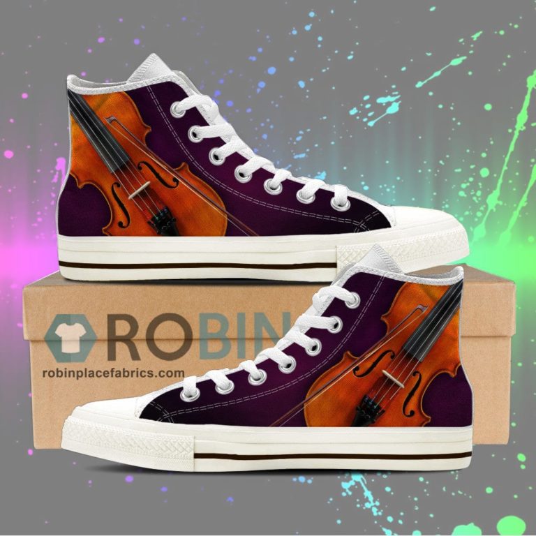 Violin Canvas High Top Sneaker