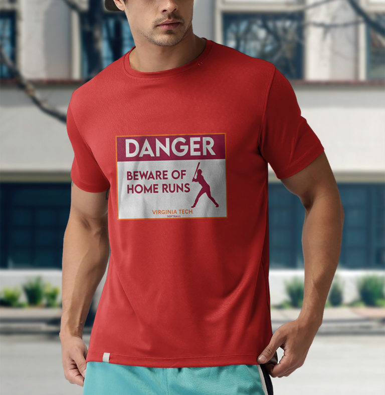 Virginia Tech Softball Beware Of Home Runs Unisex T-Shirt