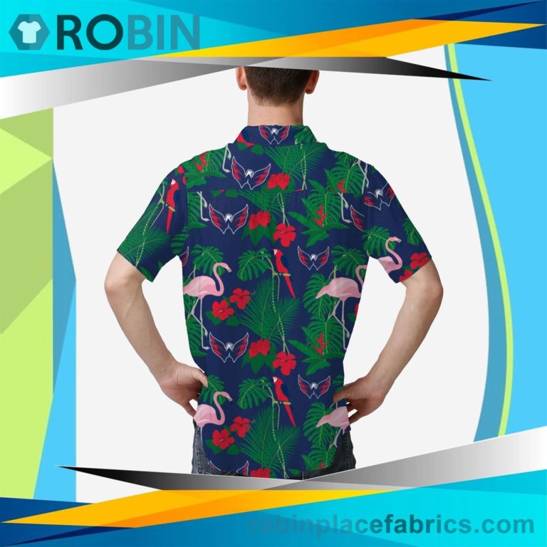 Washington Capitals Floral Button Up Shirt