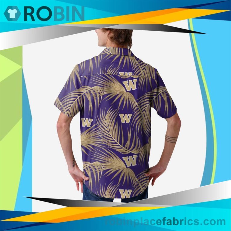 Washington Huskies Hawaiian Button Up Shirt