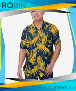 West Virginia Mountaineers Hawaiian Button Up Shirt West Virginia Mountaineers Hawaiian Button Up Shirt