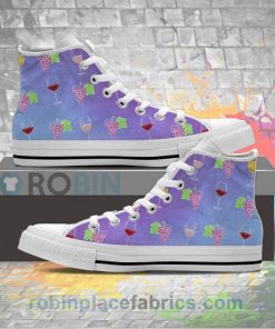 Wine Lovers Canvas High Top Sneaker