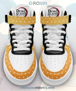 Zenitsu Sneakers Air Mid Custom Anime Demon Slayer Shoes