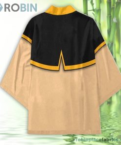 Zora Black Clover Kimono Cardigan