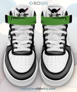 Zoro Sneakers Air Mid Custom Anime One Piece Shoes