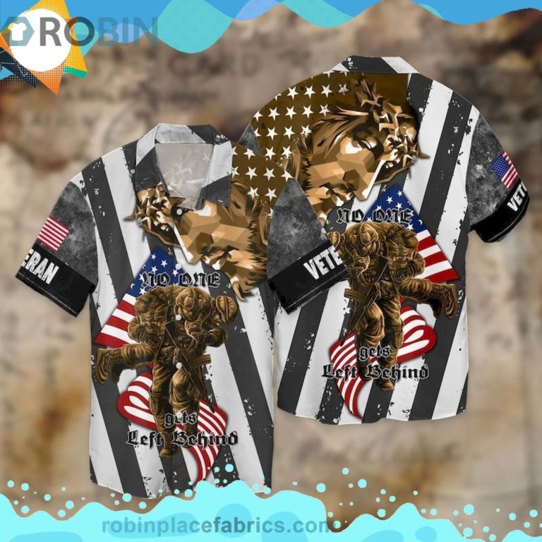 4th Of July Independence Day Jesus Old One Gets Left Behind Short Sleeve Button Down Hawaiian Shirt
