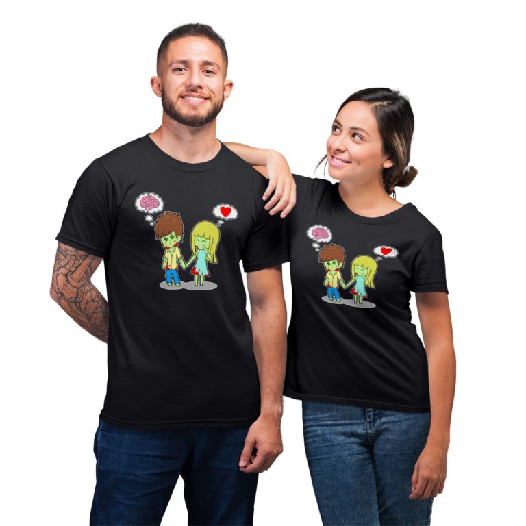 Adorable Zombie For Couple T-Shirt