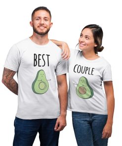Avocado Best Couple Matching Gift Funny T-Shirt