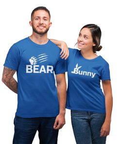 Bear Bunny Unisex For Couple Love Matching T-Shirt