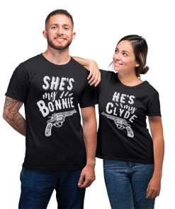 Bonnie And Clyde Couples Couple Gift T-Shirt