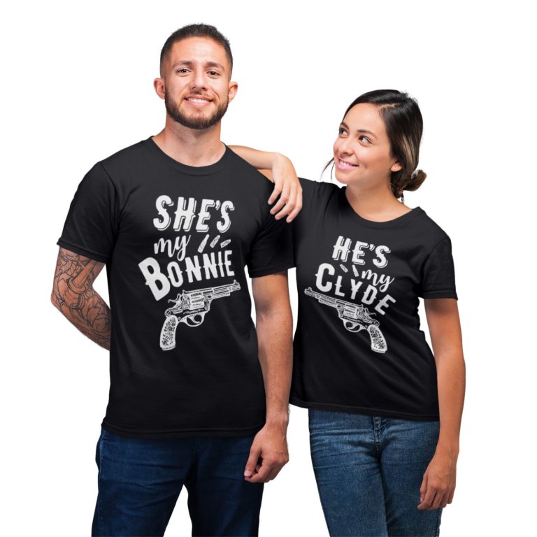 Bonnie And Clyde Couples Couple Gift T-Shirt
