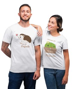 Cactus And Hedgehog Couple T-shirts