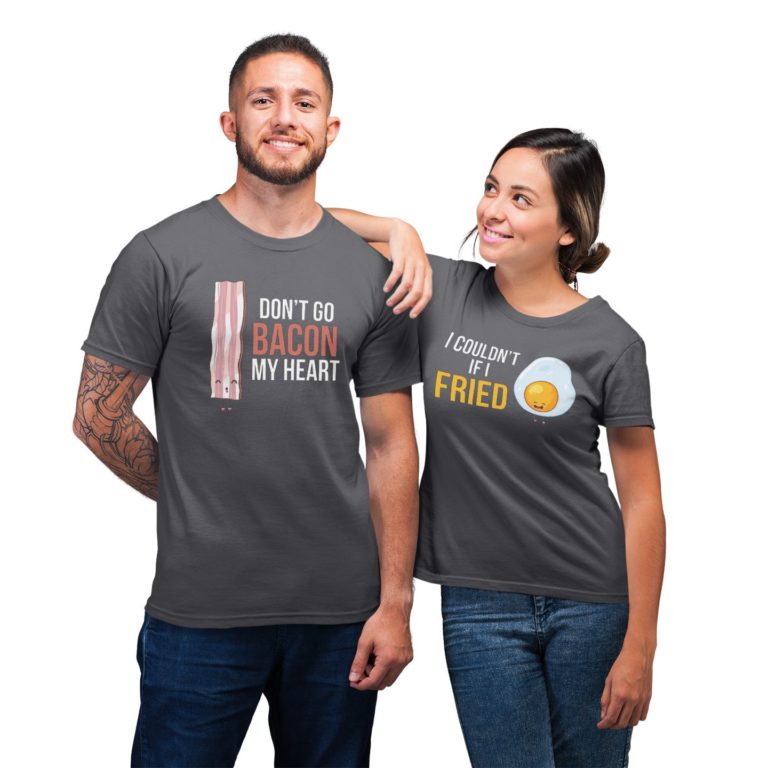 Funny Bacon And Egg Couple For Couples Lover Matching T-shirt