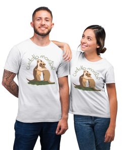 Cute Meerkat Cuddle Matching For Couple Gift T-Shirt